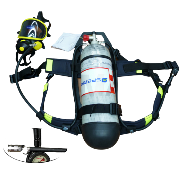 Bộ thiết bị trợ thở SCBA T8000, mặt nạ PANO, carbon 6.8L