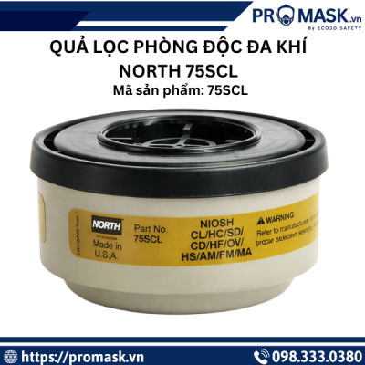 Quả lọc phòng độc đa khí North 75SCL