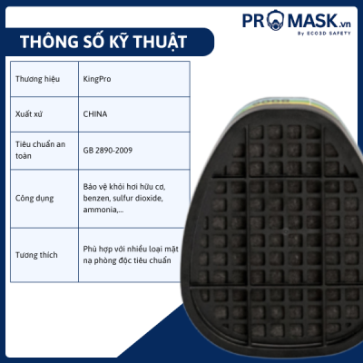 Thông số kỹ thuật phin lọc đa khí HUGUARD 8006