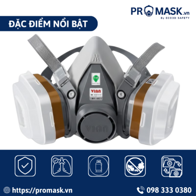 Đặc điểm Bộ mặt nạ phòng độc VIAN 620P