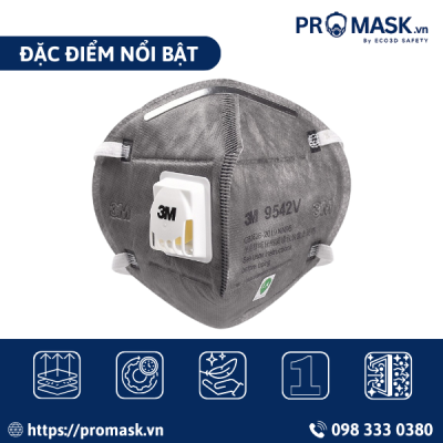 Đặc điểm nổi bật khẩu trang 3M – 9542V