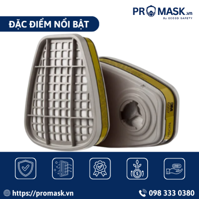 Đặc điểm nổi bật phin lọc 3M - 6007