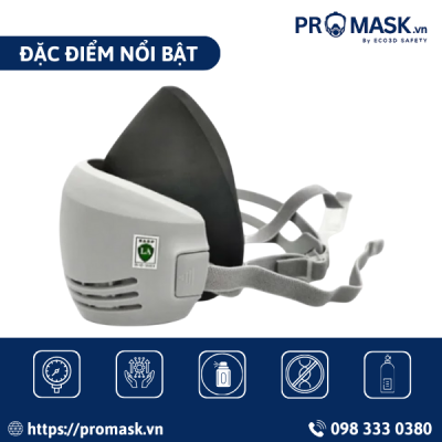 Đặc điểm mặt nạ phòng độc DustDefense Mask KP-DD-002
