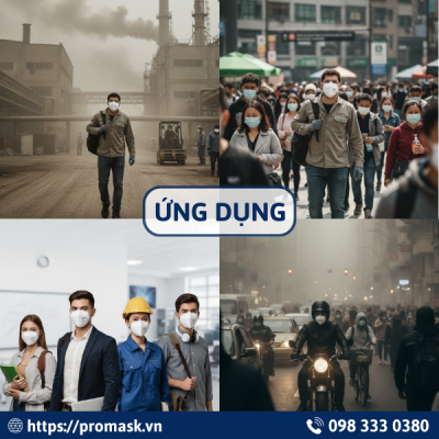 Ứng dụng khẩu trang MAYAN PM2.5 BH9501