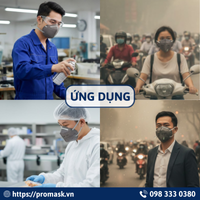 Ứng dung khẩu trang 3M – 9541 than hoạt tính