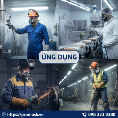 Ứng dụng mặt nạ phòng độc 3M – 3100_ 3200