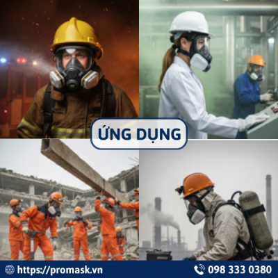 Ứng dung mặt nạ phòng độc toàn mặt VIAN 6800