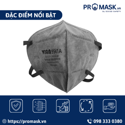 Đặc điểm nổi bật khẩu trang than hoạt tính VIAN 9541A