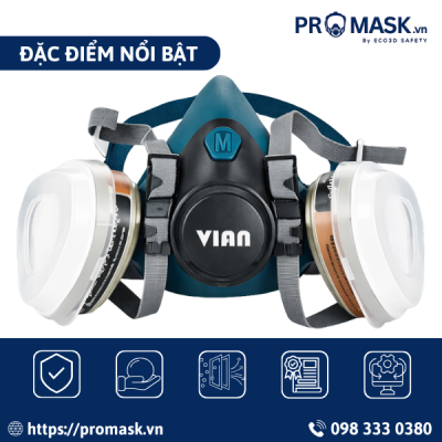 Đặc điểm nổi bật mặt nạ nửa mặt silicon vian 6502