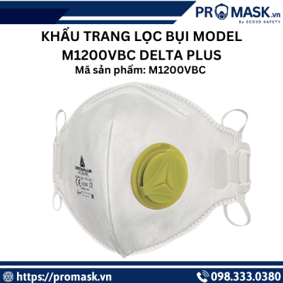 Khẩu trang lọc bụi Model M1200VBC Delta Plus