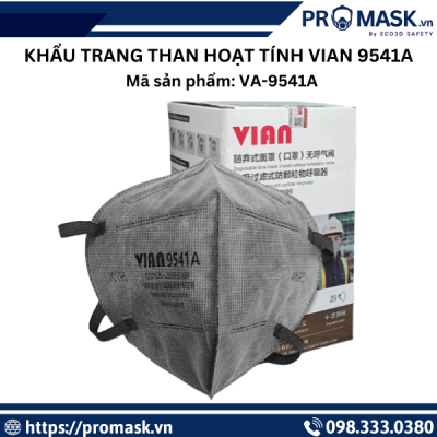 Khẩu trang than hoạt tính VIAN 9541A