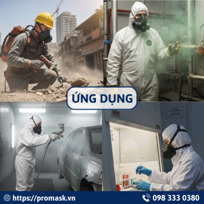 Ứng dụng mặt nạ phòng độc NP305_SP52