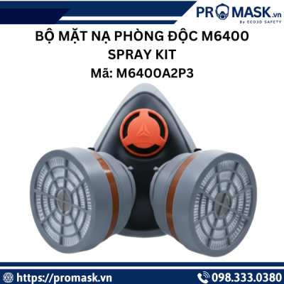 Bộ mặt nạ phòng độc M6400 Spray Kit