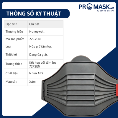 Thông số kỹ thuật hộp giữ tấm lọc 72CVEN Honeywell