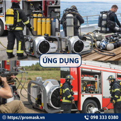 Ứng dụng máy nén khí thở ATLANTIC D100