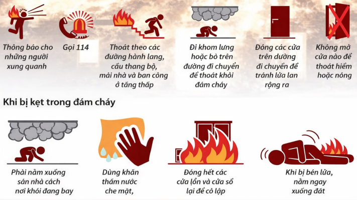 Hướng dẫn thoát hiểm cơ bản PCCC