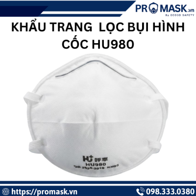 Khẩu trang lọc bụi hình cốc HU980