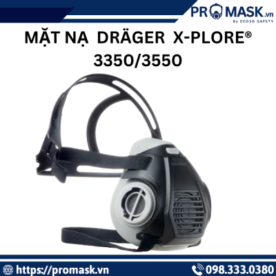 Mặt nạ phòng độc nửa mặt Dräger X-plore® 3350/3550