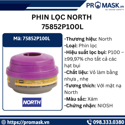 phin lọc NORTH 75852P100L 