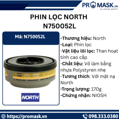 Phin lọc khí độc North N750052L