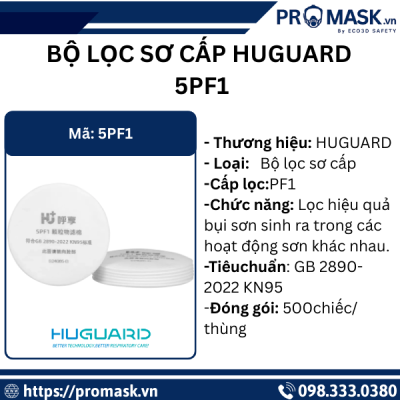 Thông số bộ lọc sơ cấp HUGUARD 5PF1